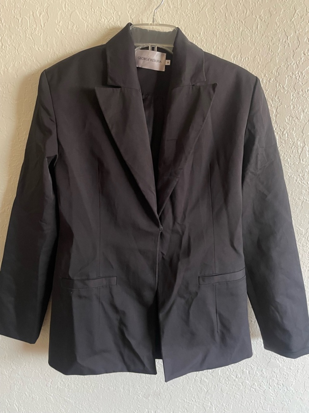 George Keburia Tbilisi Black Women's Blazer Medium - Picture 3 of 9